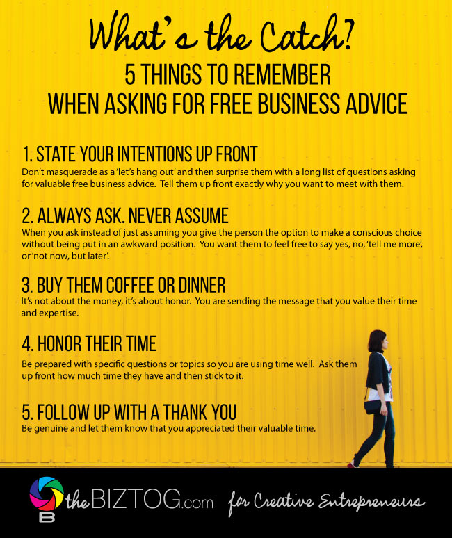 What’s The Catch? 5 Things To Remember When Asking For Free Business ...